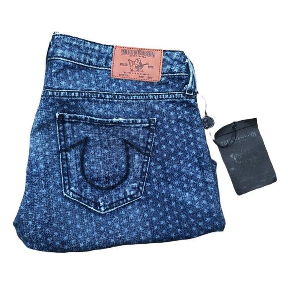 Brand New True Religion Jeans Shorts Size 31 CASSIE Short - Picture 1 of 10
